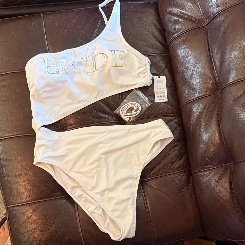 Shade & Shore White Bride One Piece swimsuit